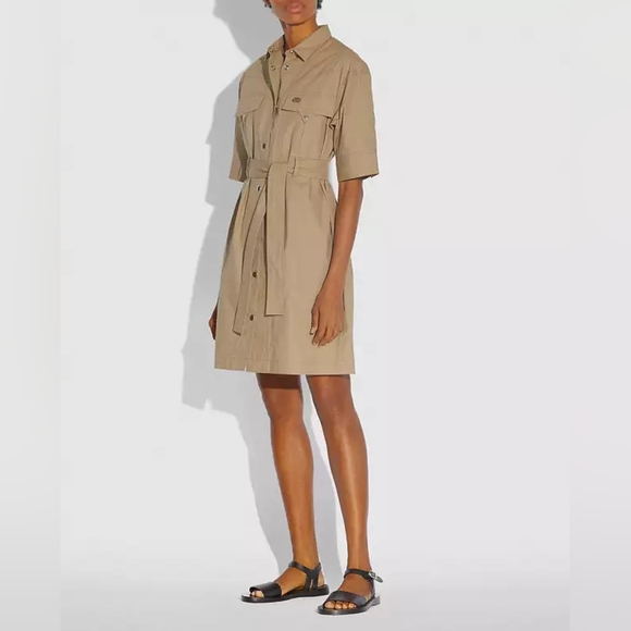 Coach Dresses & Skirts - NWT Coach 1941 Safari Shirt Dress Sz 2